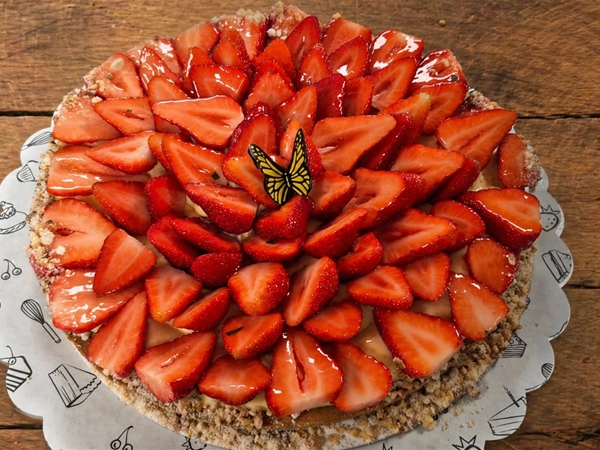 Aardbeienvlaai wener